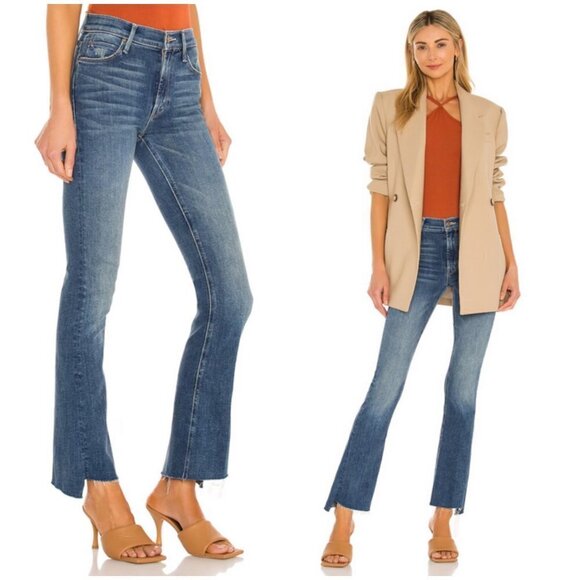 💕MOTHER💕 The Runaway Step Fray Jeans ~ Leaps and Bounds 26 NWOT - Picture 5 of 16